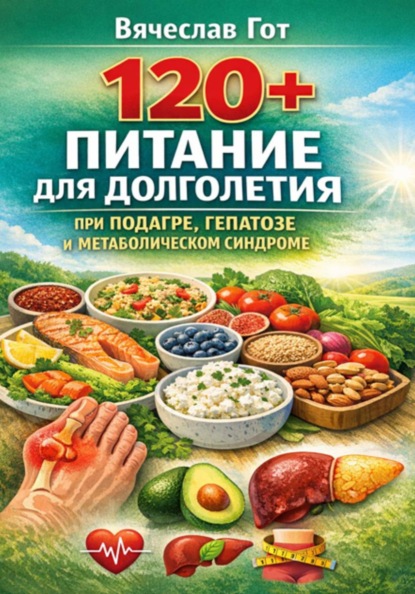 Скачать книгу 120+: Питание для долголетия при подагре, гепатозе и метаболическом синдроме