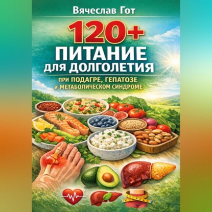 Скачать книгу 120+: Питание для долголетия при подагре, гепатозе и метаболическом синдроме