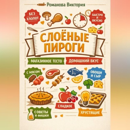 Скачать книгу Слоёные пироги: магазинное тесто, домашний вкус