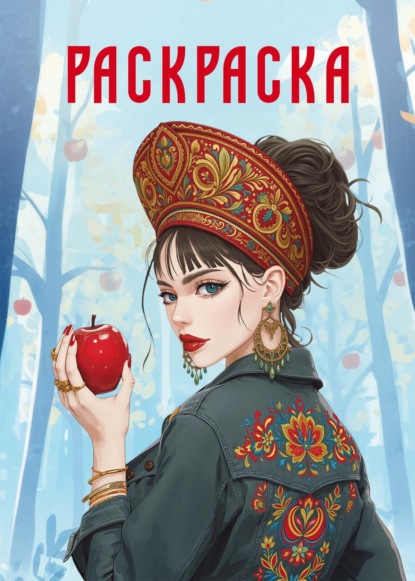 Скачать книгу Раскраска-антистресс. Девушки. Девушка в кокошнике