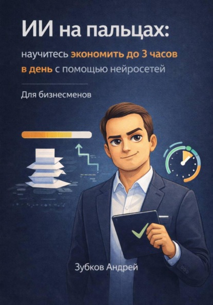 Скачать книгу ИИ на пальцах: научитесь экономить до 3 часов в день с помощью нейросетей. Для бизнесменов