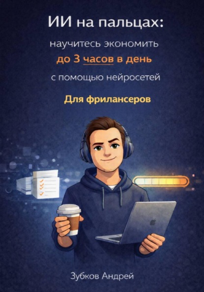 Скачать книгу ИИ на пальцах: научитесь экономить до 3 часов в день с помощью нейросетей. Для фрилансеров