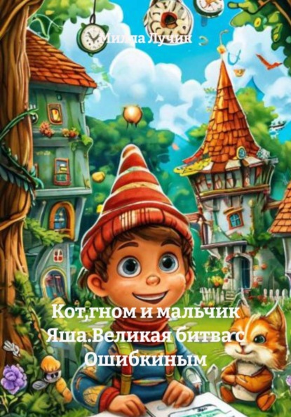 Скачать книгу Кот,гном и мальчик Яша.Великая битва с Ошибкиным