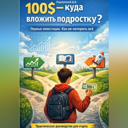 Скачать книгу 100$ Куда вложить подростку? Первые инвестиции. Как не потерять всё?