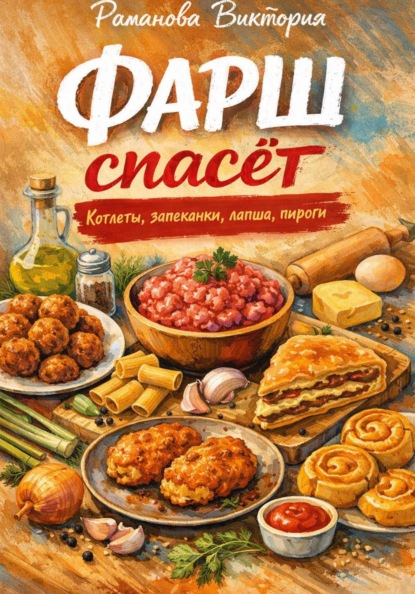 Скачать книгу Фарш спасёт: котлеты, запеканки, лапша, пироги