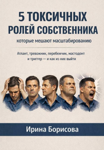 Скачать книгу 5 токсичных ролей собственника, которые мешают масштабированию. Атлант, тревожник, перебежчик, мастодонт и триггер – и как из них выйти