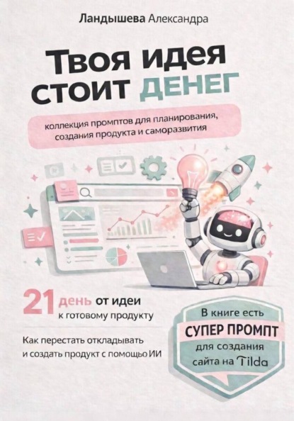 Скачать книгу Твоя идея стоит денег. Коллекция промптов для планирования, создания продукта и саморазвития