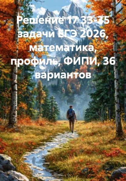 Скачать книгу Решение 17 33-35 задачи ЕГЭ 2026, математика, профиль, ФИПИ, 36 вариантов