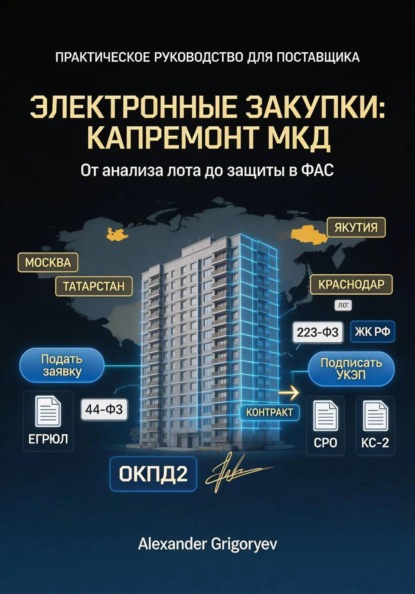 Скачать книгу Специалист по электронным закупкам в сфере капремонта МКД: практическое руководство для поставщика