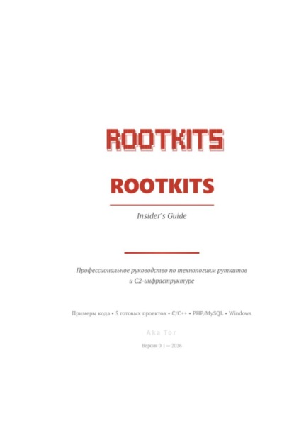 Скачать книгу Профессиональное руководство по технологиям руткитов и C2-инфраструктуре