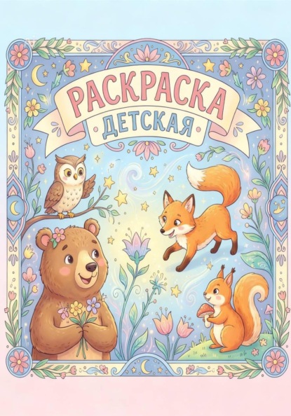 Скачать книгу Раскраска для детей "Зверята"