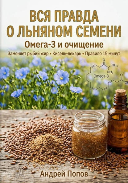 Скачать книгу Вся правда о льняном семени: омега-3 и очищение