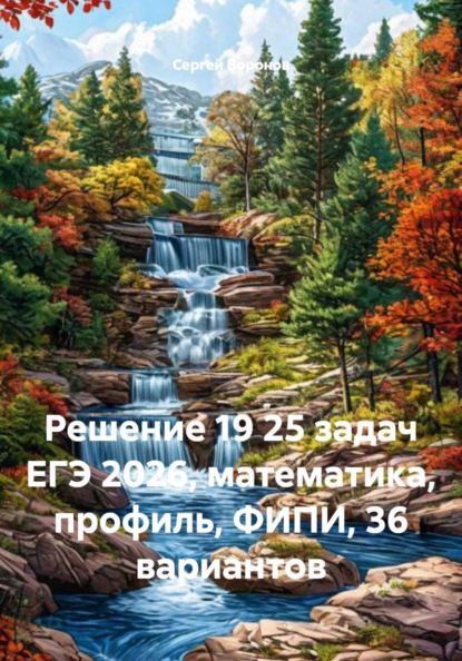 Скачать книгу Решение 19 25 задач ЕГЭ 2026, математика, профиль, ФИПИ, 36 вариантов