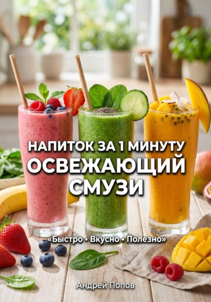 Скачать книгу Напиток за 1 минуту: освежающий смузи