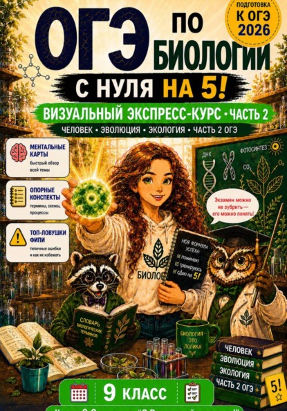 ОГЭ. Биология с нуля на 5. Визуальный экспресс-курс. Часть 2