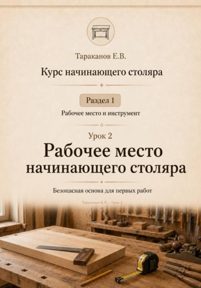 Скачать книгу Курс начинающего столяра. Урок 2. Рабочее место начинающего столяра