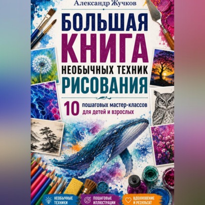 Скачать книгу Большая книга необычных техник рисования: 10 пошаговых мастер-классов для детей и взрослых
