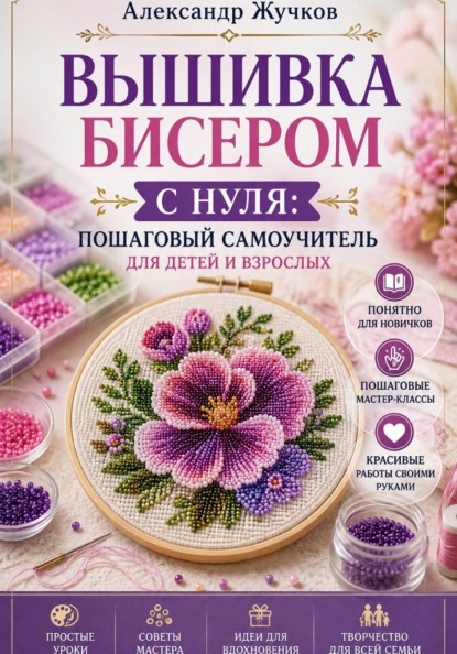 Скачать книгу Вышивка бисером с нуля пошаговый самоучитель для детей и взрослых