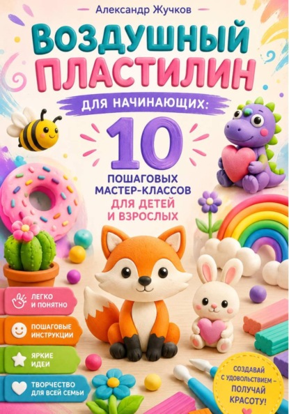 Скачать книгу Воздушный пластилин для начинающих 10 пошаговых мастер-классов для детей и взрослых