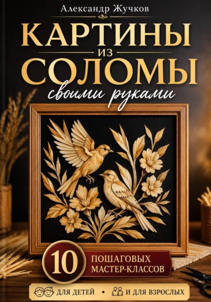 Скачать книгу Картины из соломы своими руками. 10 пошаговых мастер-классов для детей и взрослых