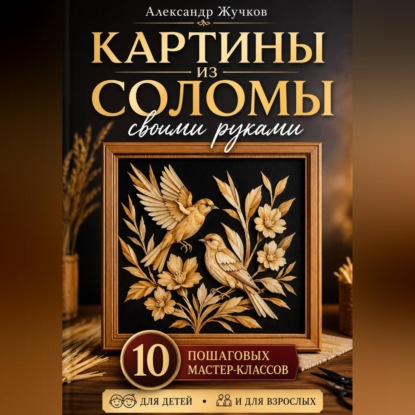 Скачать книгу Картины из соломы своими руками. 10 пошаговых мастер-классов для детей и взрослых.