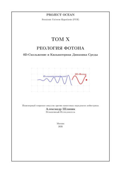 Скачать книгу Вселенная как Океан. Часть X: РЕОЛОГИЯ ФОТОНА: 0D-СКОЛЬЖЕНИЕ И КИЛЬВАТЕРНАЯ ДИНАМИКА СРЕДЫ