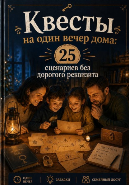 Квесты на один вечер дома: 25 сценариев без дорогого реквизита.