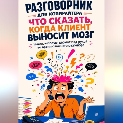 Скачать книгу Разговорник для копирайтера Что сказать, когда клиент выносит мозг Книга, которую держат под рукой во время сложного разговора