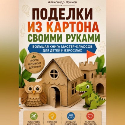 Скачать книгу Поделки из картона своими руками. Большая книга мастер-классов для детей и взрослых.