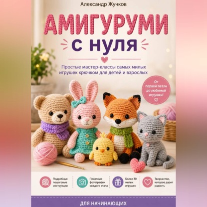 Скачать книгу Амигуруми с нуля. Простые мастер-классы самых милых игрушек крючком для детей и взрослых
