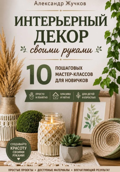 Скачать книгу Интерьерный декор своими руками. 10 пошаговых мастер-классов для новичков