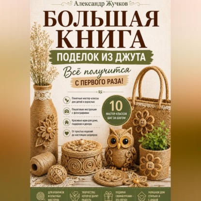 Скачать книгу Большая книга поделок из джута. Всё получится с первого раза!