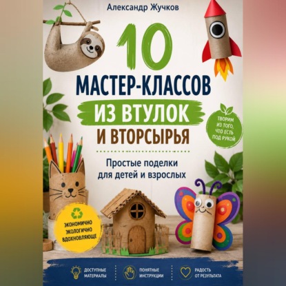 Скачать книгу 10 мастер-классов из втулок и вторсырья. Простые поделки для детей и взрослых
