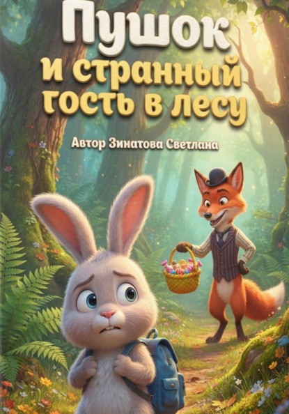 Скачать книгу ПУШОК И СТРАННЫЙ ГОСТЬ В ЛЕСУ