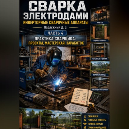 Скачать книгу Сварка электродами. Инверторные сварочные аппараты. Часть 4. Практика сварщика: проекты, мастерская, заработок