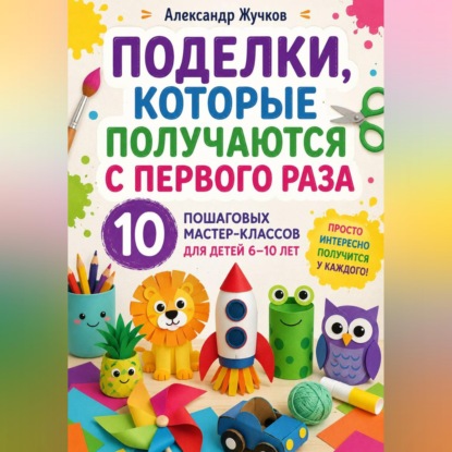 Скачать книгу Поделки, которые получаются с первого раза. 10 пошаговых мастер-классов для детей 6–10 лет