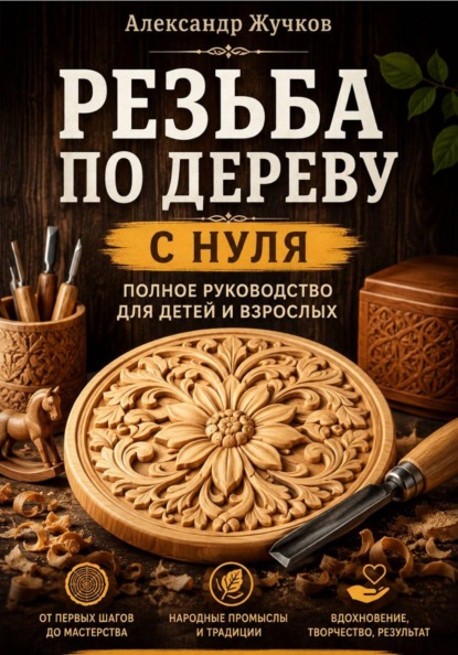 Скачать книгу Резьба по дереву с нуля. Полное руководство для детей и взрослых