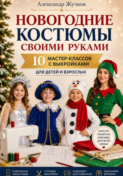 Скачать книгу Новогодние костюмы своими руками. 10 мастер-классов с выкройками для детей и взрослых