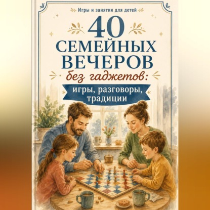 Скачать книгу 40 семейных вечеров без гаджетов: игры, разговоры, традиции