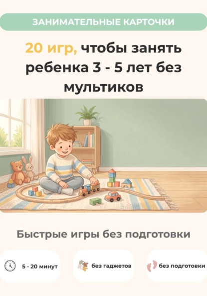 Скачать книгу 20 игр, чтобы занять ребенка 3-5 лет без мультиков