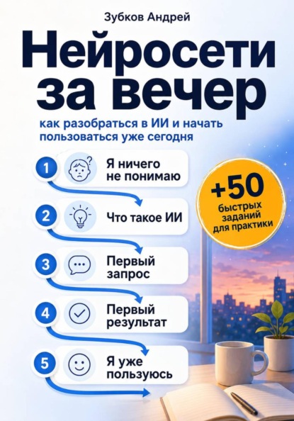 Скачать книгу Нейросети за вечер: как разобраться в ИИ и начать пользоваться уже сегодня