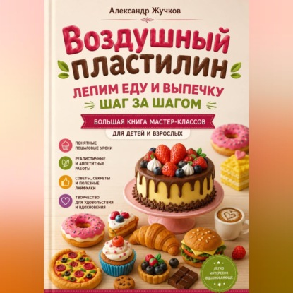 Скачать книгу Воздушный пластилин. Лепим еду и выпечку шаг за шагом. Большая книга мастер-классов для детей и взрослых