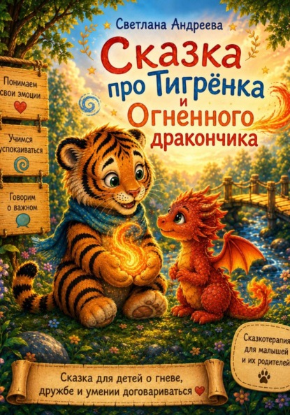Сказка про Тигренка и  Огненного Дракончика