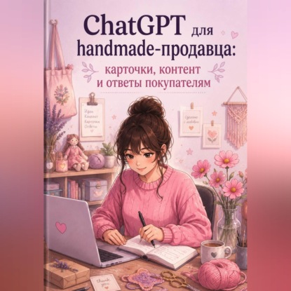 Скачать книгу ChatGPT для handmade-продавца: карточки, контент и ответы покупателям