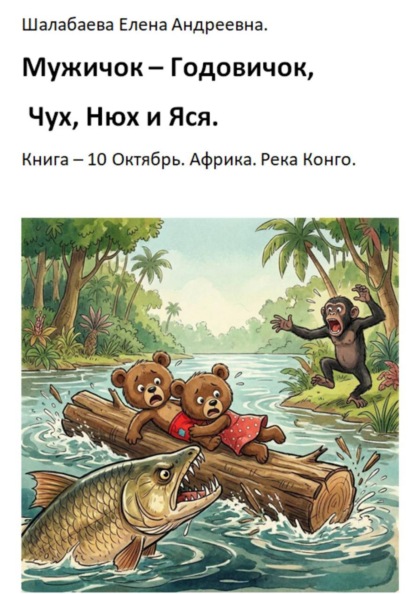 Скачать книгу Мужичок-годовичок, Чух, Нюх и Яся. Книга 10. Октябрь. Африка. Река Конго