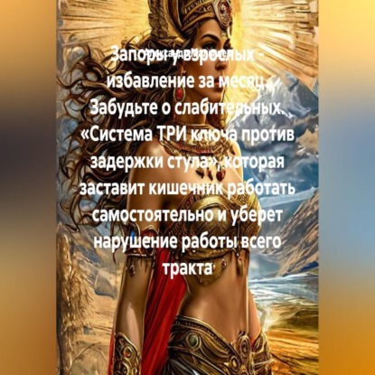Скачать книгу Запоры у взрослых - избавление за месяц. Забудьте о слабительных. «Система ТРИ ключа против задержки стула», которая заставит кишечник работать самостоятельно и уберет нарушение работы всего тракта