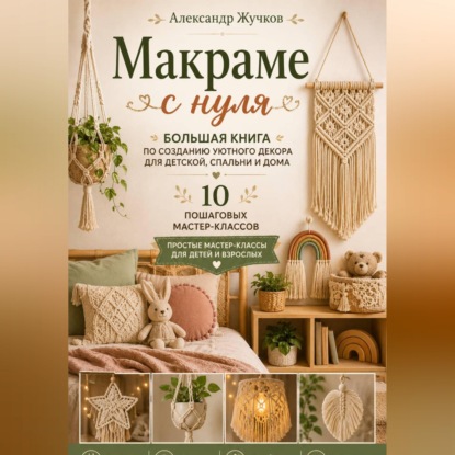 Скачать книгу Макраме с нуля. Большая книга по созданию уютного декора для детской, спальни и дома. Простые мастер-классы для детей и взрослых
