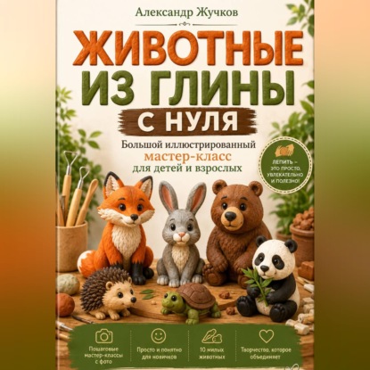 Скачать книгу Животные из глины с нуля. Большой иллюстрированный мастер-класс для детей и взрослых