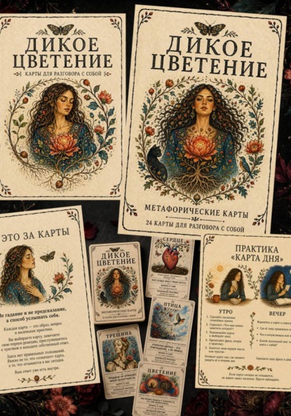 Скачать книгу Дикое цветение. 24 метафорические карты для разговора с собой