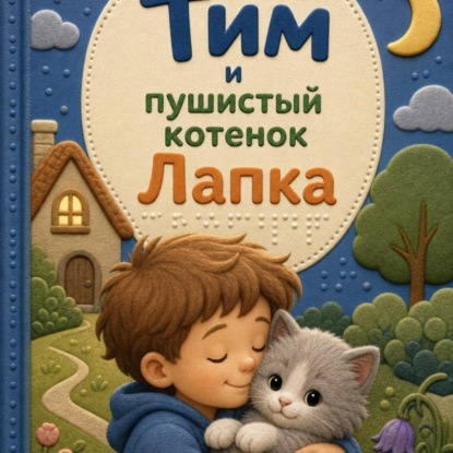 Скачать книгу Тим и пушистый котенок Лапка.Сказки для слабовидящих детей.